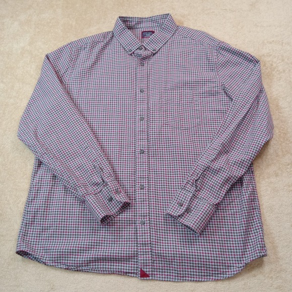UNTUCKit Other - Untuckit Long Sleeve Button Down‎ Flannel Shirt Men's Slim Fit 2XL Blue Brown